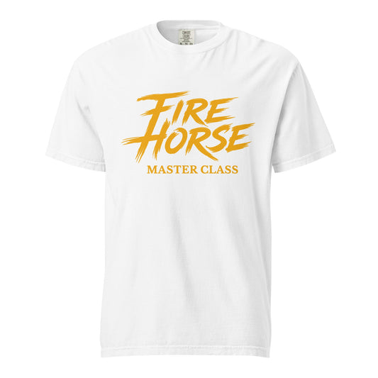 Signature | Comfort Colors T-Shirt | Fire Horse Masters | Modern Script Logo