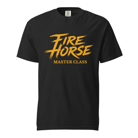 Signature | Comfort Colors T-Shirt | Fire Horse Masters | Modern Script Logo