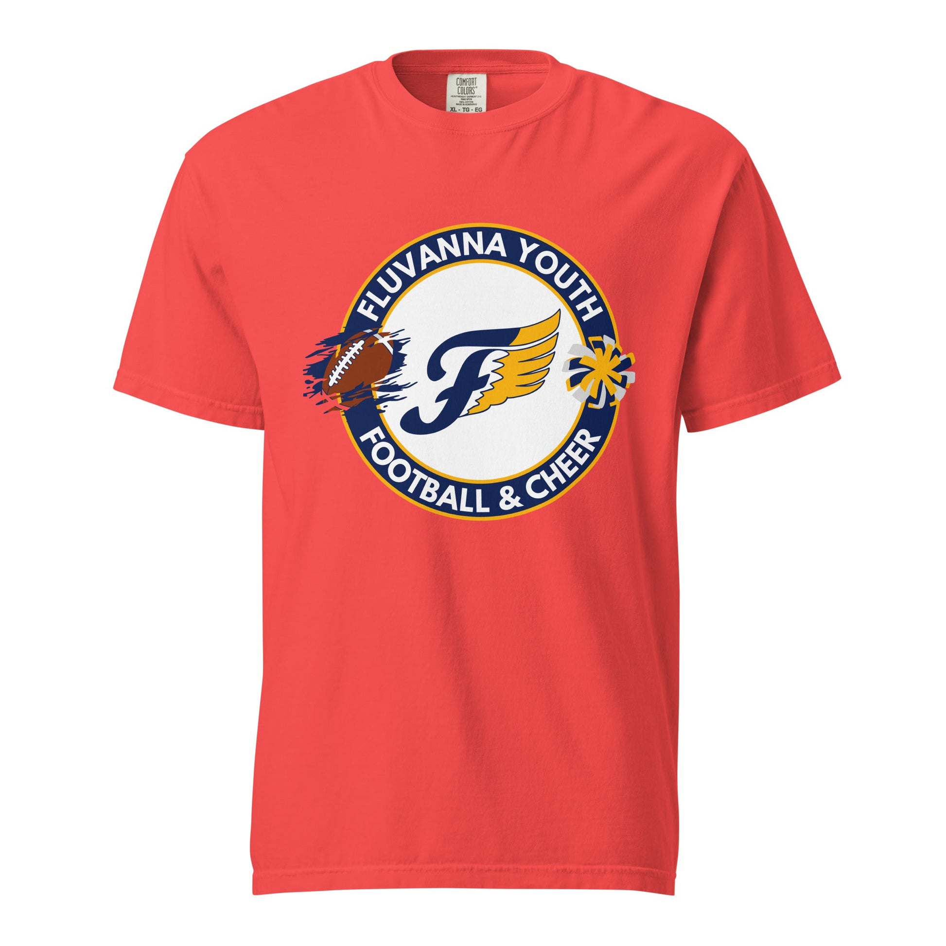 Signature | Comfort Colors T-Shirt | Fluvanna Youth Football and Cheer | Badge Logo