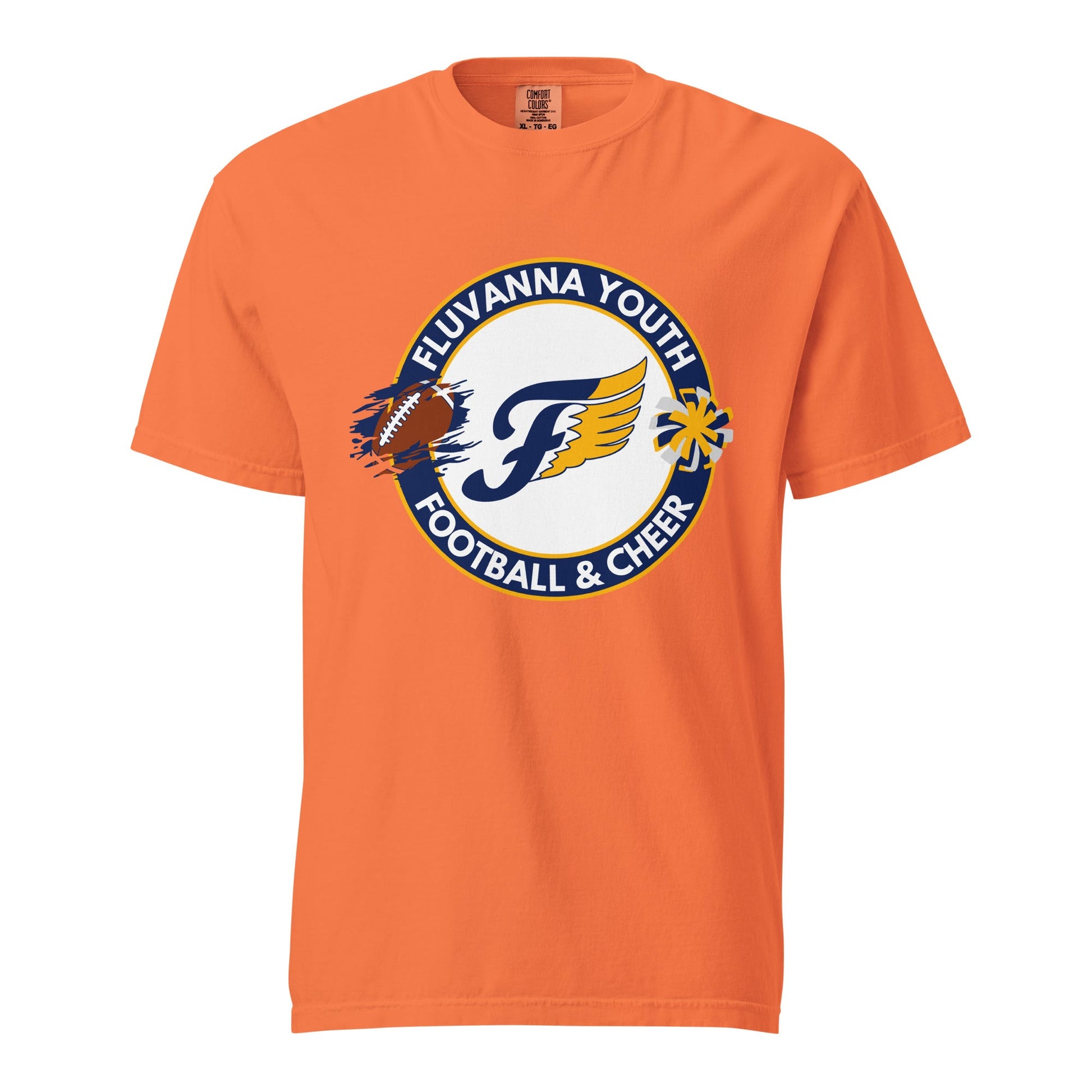 Signature | Comfort Colors T-Shirt | Fluvanna Youth Football and Cheer | Badge Logo