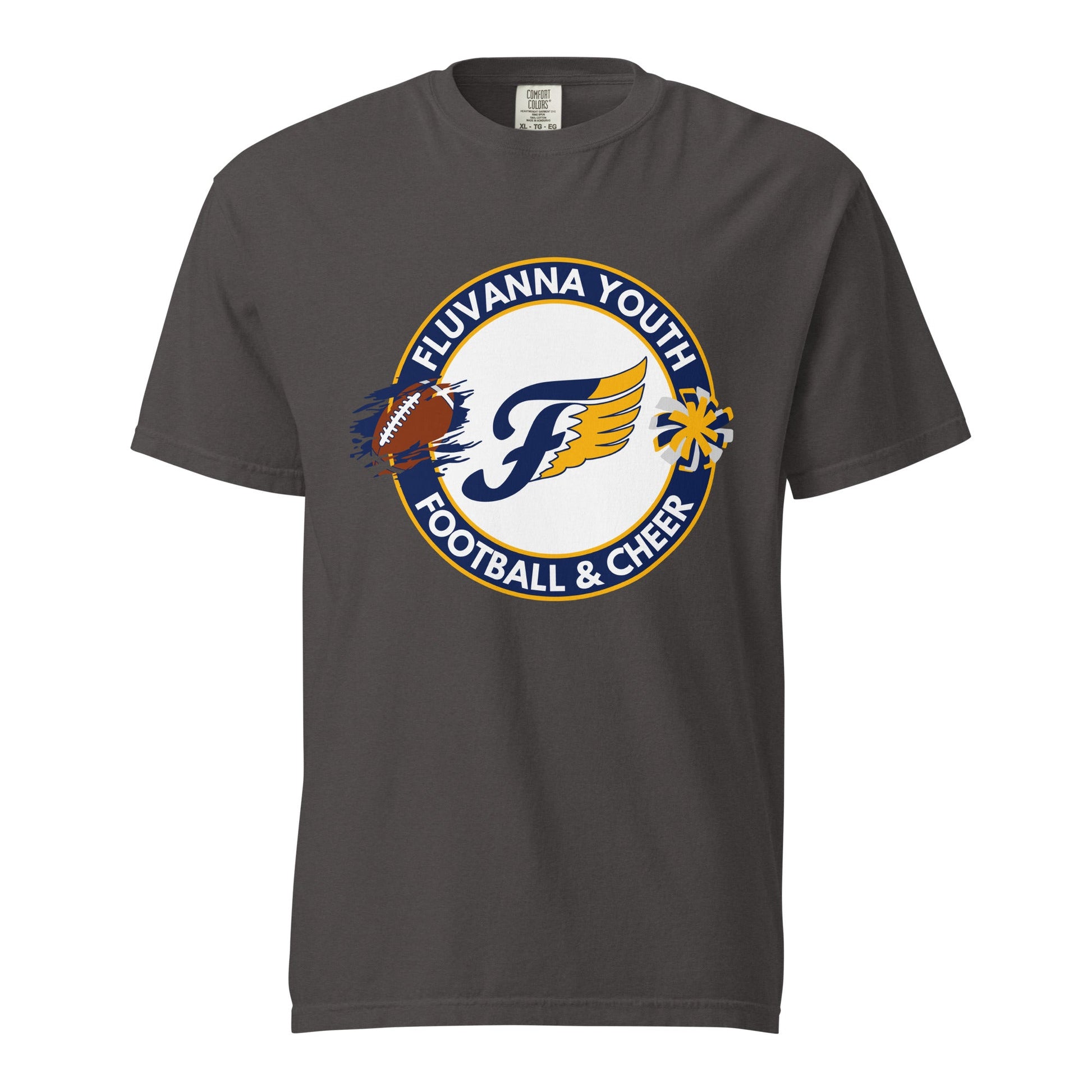 Signature | Comfort Colors T-Shirt | Fluvanna Youth Football and Cheer | Badge Logo