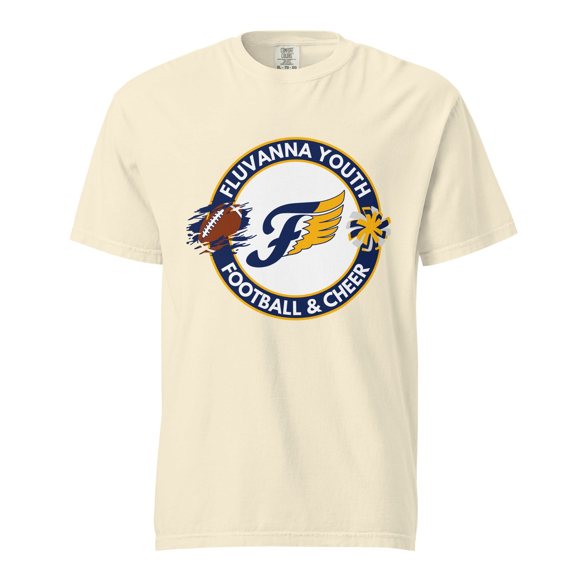 Signature | Comfort Colors T-Shirt | Fluvanna Youth Football and Cheer | Badge Logo