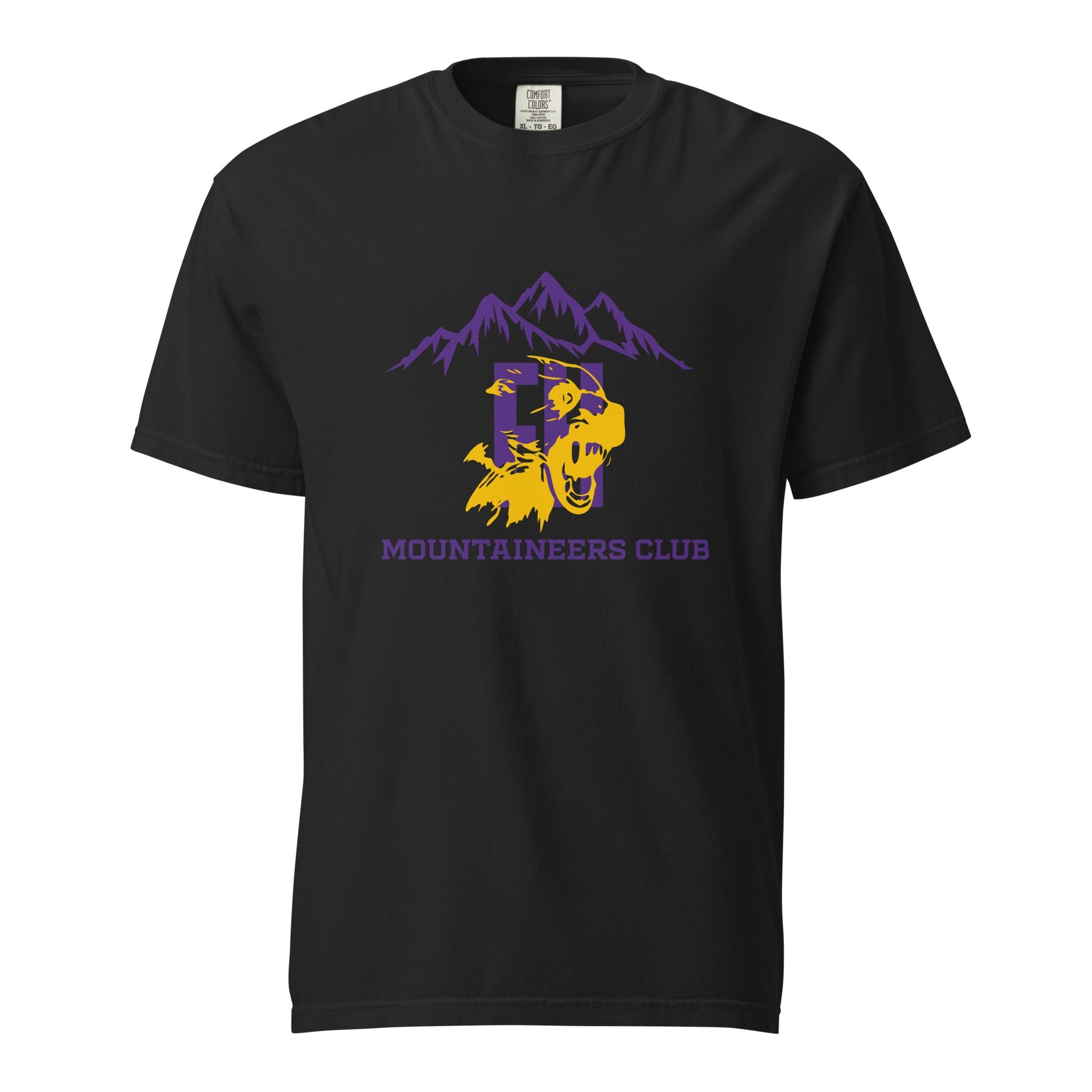 Signature | Comfort Colors T-Shirt | Friday Harbor High School Mountaineers Club | Mountaineers Logo