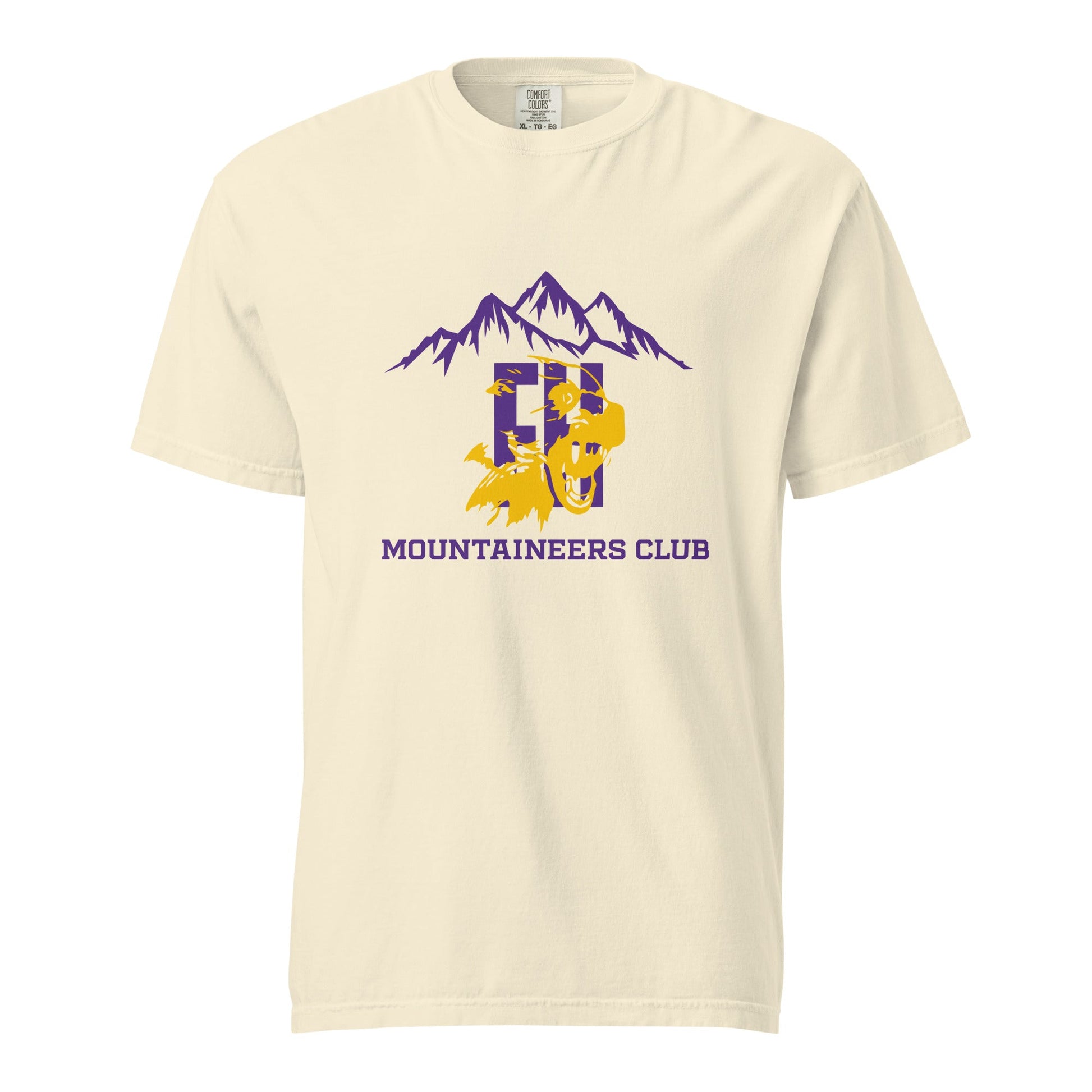 Signature | Comfort Colors T-Shirt | Friday Harbor High School Mountaineers Club | Mountaineers Logo