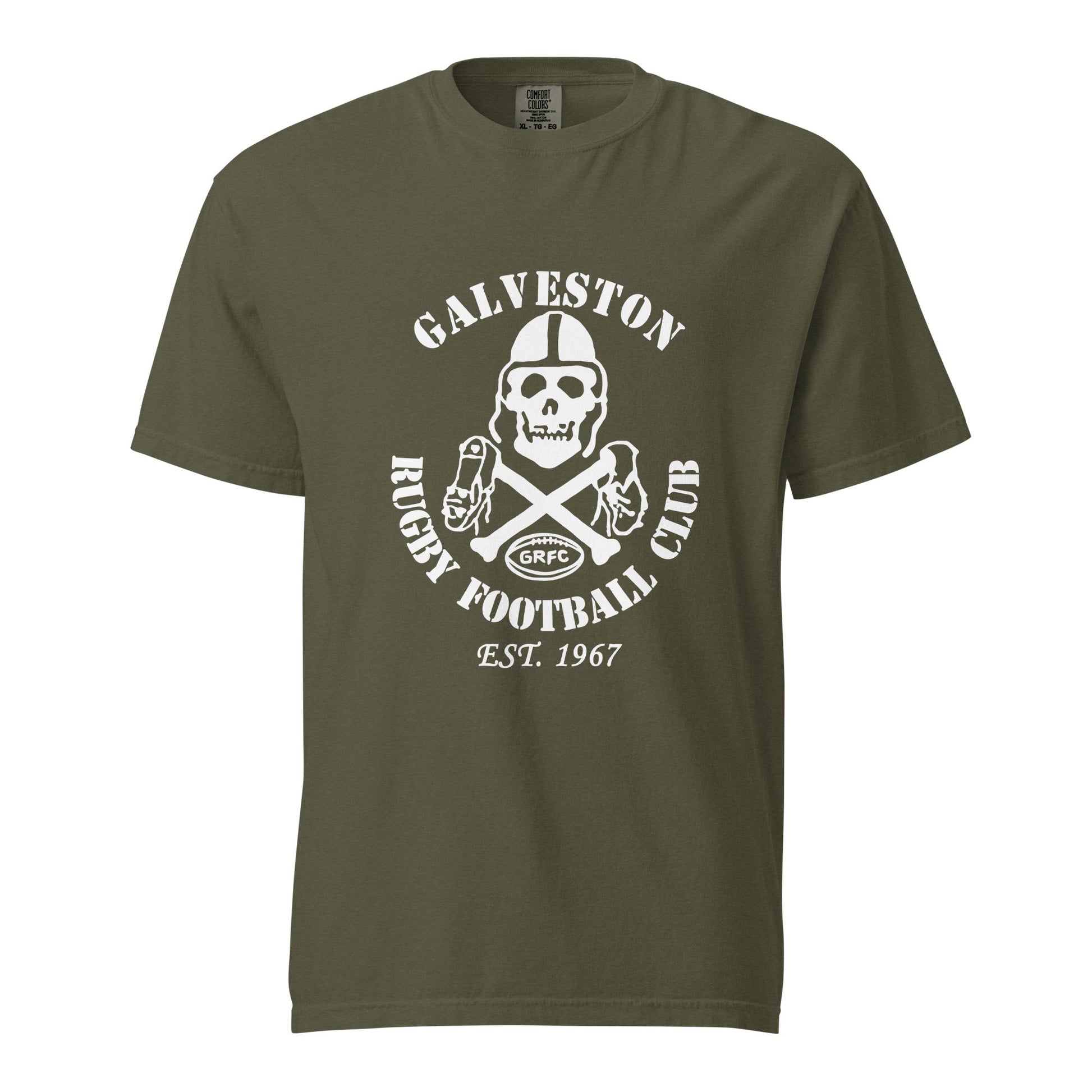 Signature | Comfort Colors T-Shirt | Galveston Football Rugby Club | Alt Logo