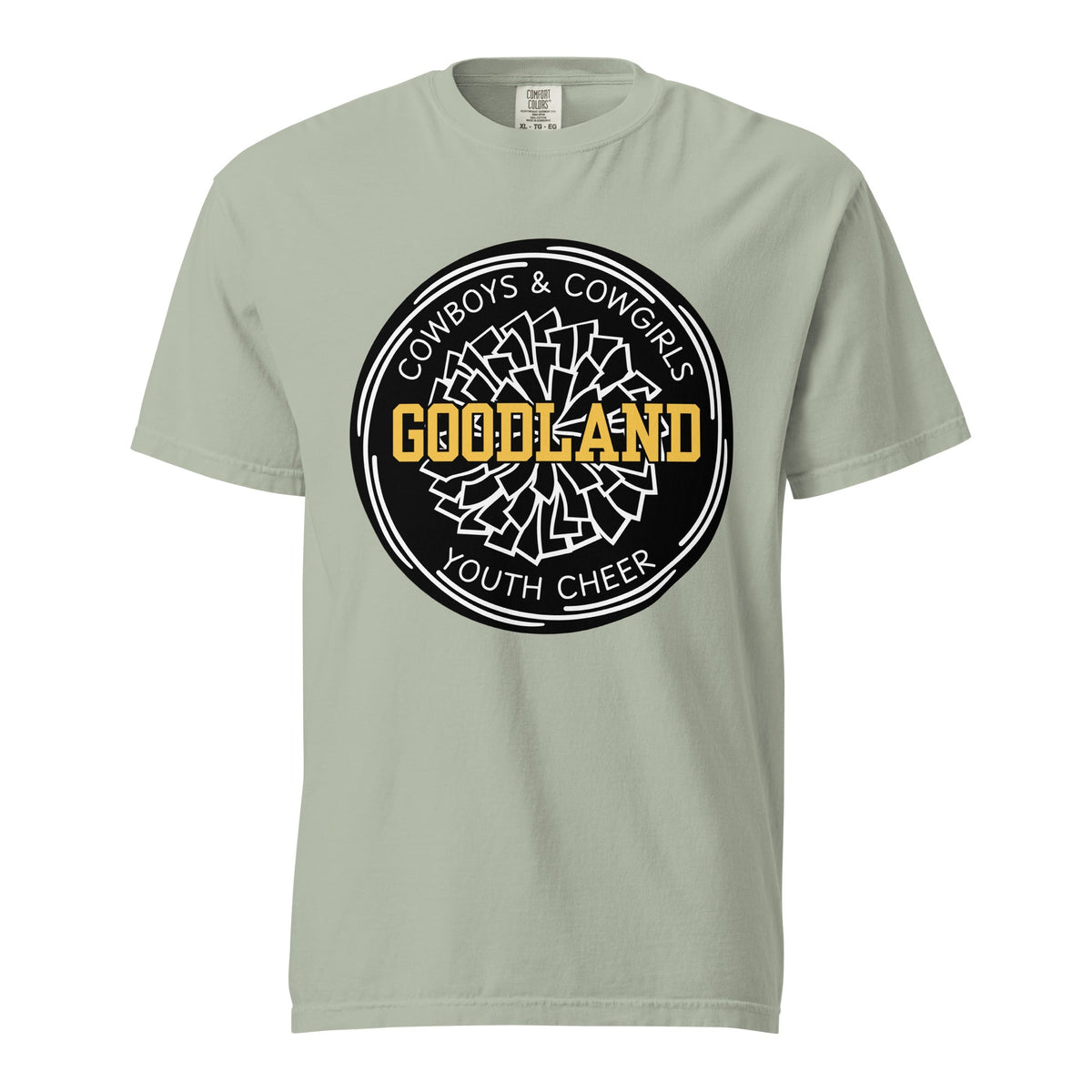 Signature | Comfort Colors T-Shirt | Goodland Youth Cheer | Badge Logo