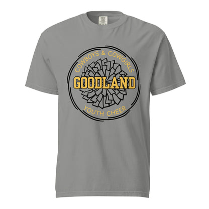 Signature | Comfort Colors T-Shirt | Goodland Youth Cheer | Crest Logo