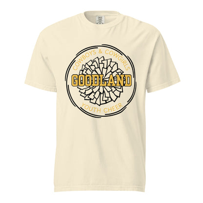 Signature | Comfort Colors T-Shirt | Goodland Youth Cheer | Crest Logo