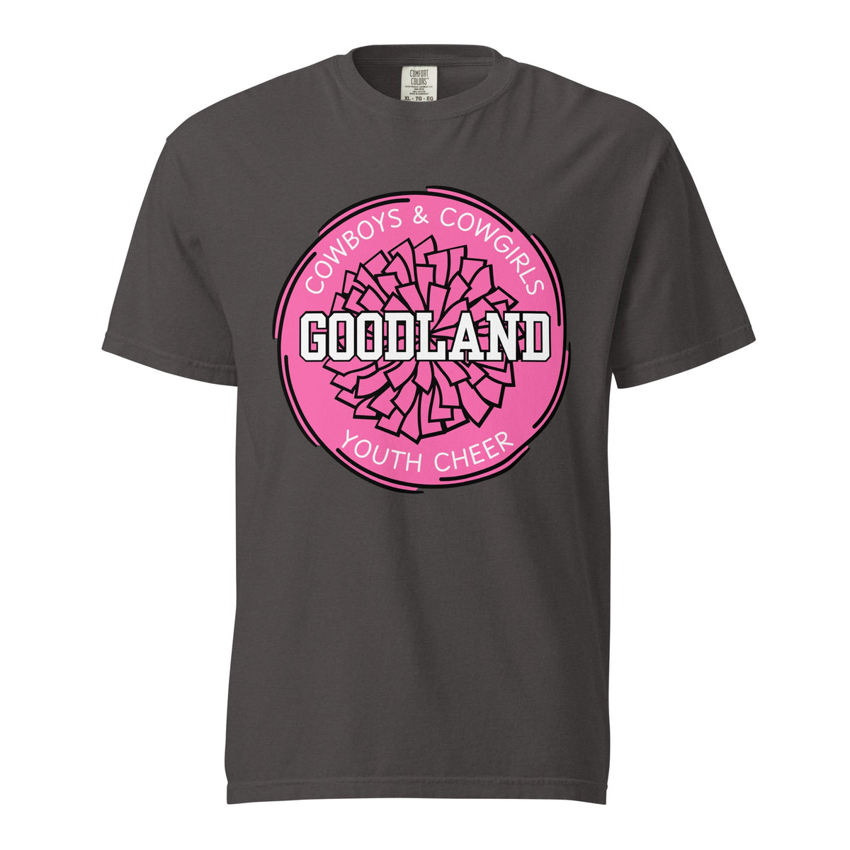 Signature | Comfort Colors T-Shirt | Goodland Youth Cheer | Vanguard Logo