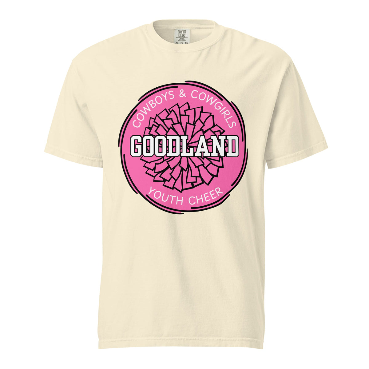 Signature | Comfort Colors T-Shirt | Goodland Youth Cheer | Vanguard Logo