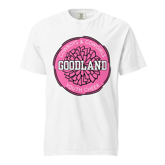 Signature | Comfort Colors T-Shirt | Goodland Youth Cheer | Vanguard Logo