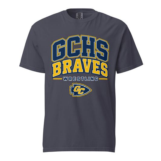 Signature | Comfort Colors T-Shirt | Grant County High School Wrestling | Vanguard Logo