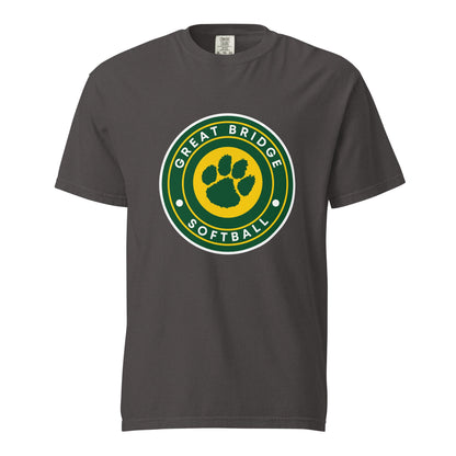 Signature | Comfort Colors T-Shirt | Great Bridge Softball Booster | Badge Logo