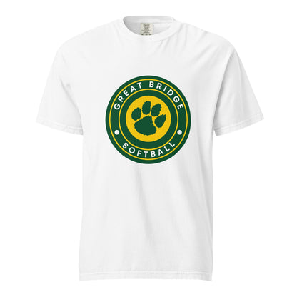 Signature | Comfort Colors T-Shirt | Great Bridge Softball Booster | Badge Logo