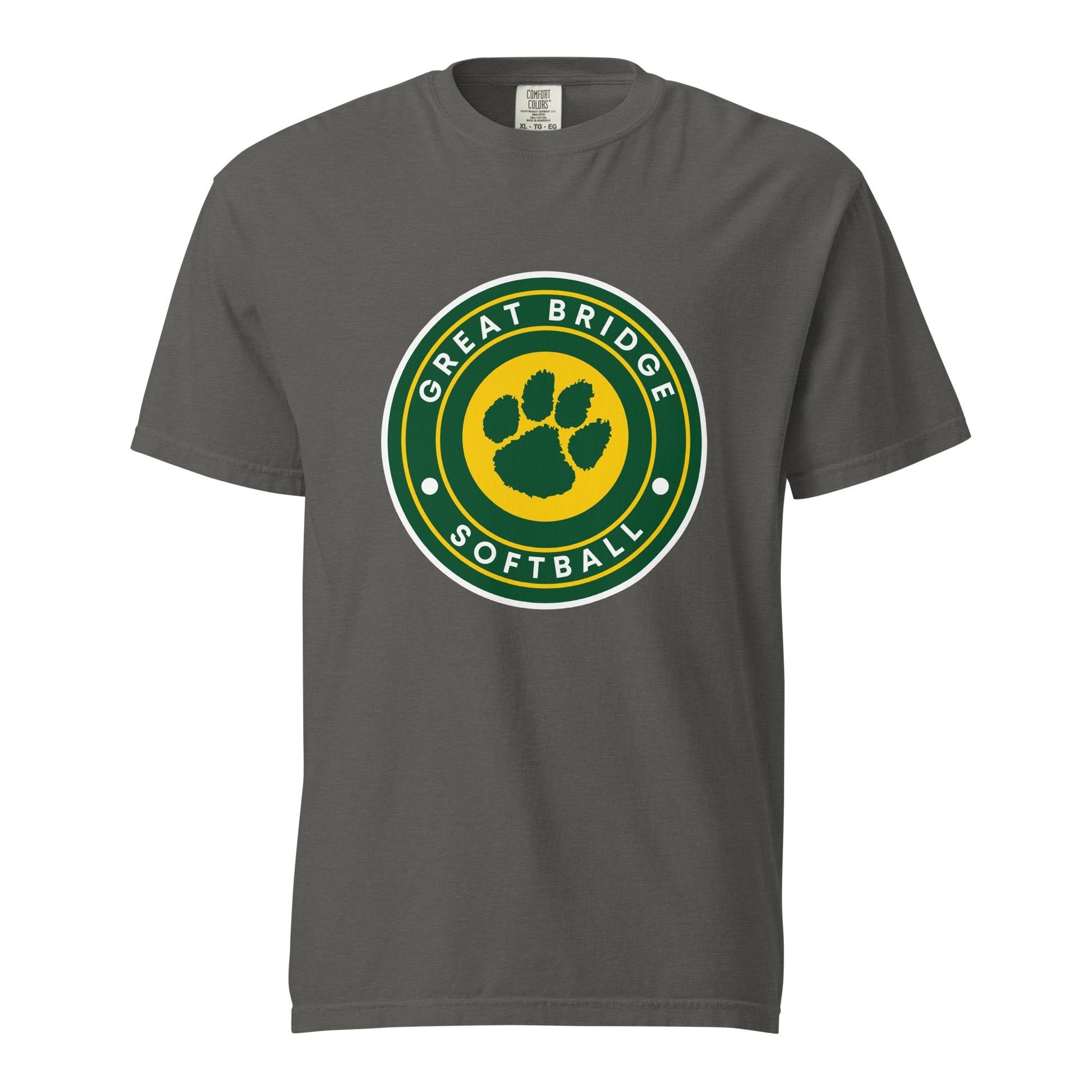 Signature | Comfort Colors T-Shirt | Great Bridge Softball Booster | Badge Logo