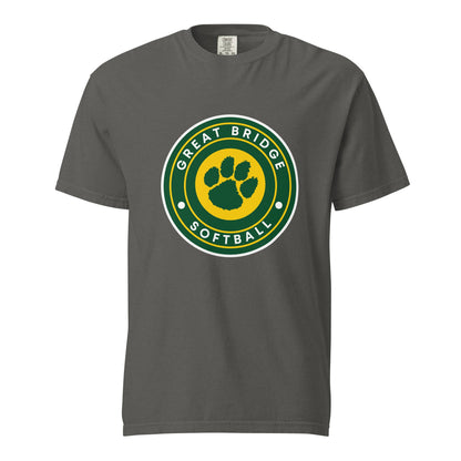 Signature | Comfort Colors T-Shirt | Great Bridge Softball Booster | Badge Logo