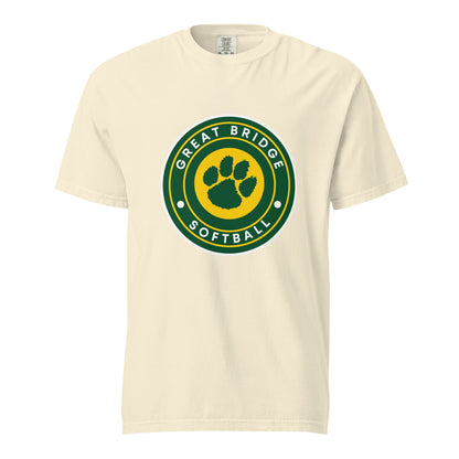 Signature | Comfort Colors T-Shirt | Great Bridge Softball Booster | Badge Logo