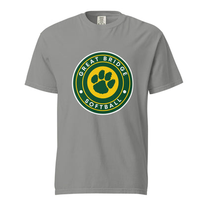 Signature | Comfort Colors T-Shirt | Great Bridge Softball Booster | Badge Logo