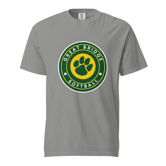 Signature | Comfort Colors T-Shirt | Great Bridge Softball Booster | Badge Logo