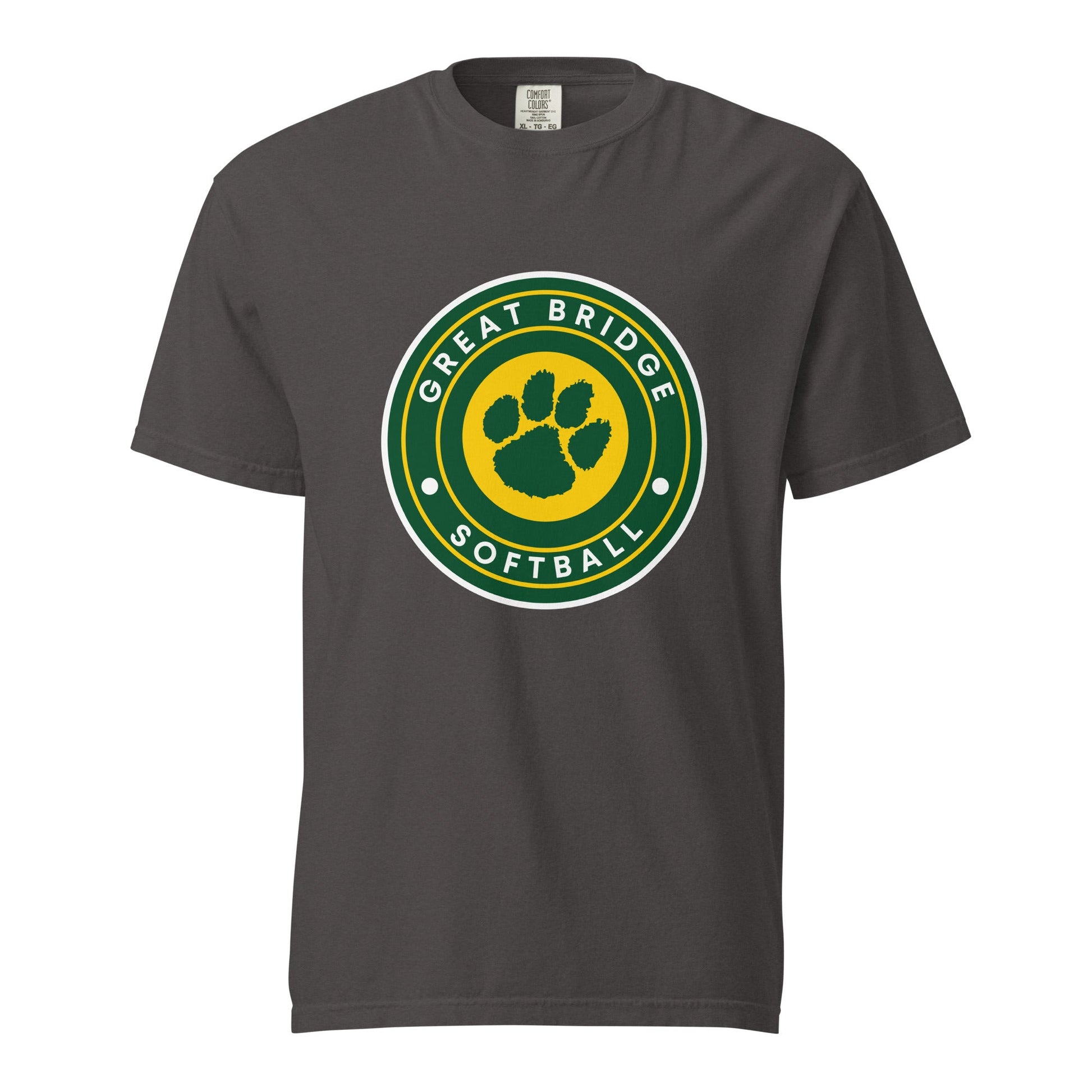 Signature | Comfort Colors T-Shirt | Great Bridge Softball Booster | Badge Logo