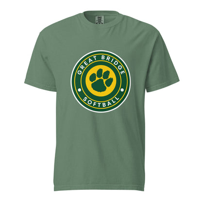 Signature | Comfort Colors T-Shirt | Great Bridge Softball Booster | Badge Logo