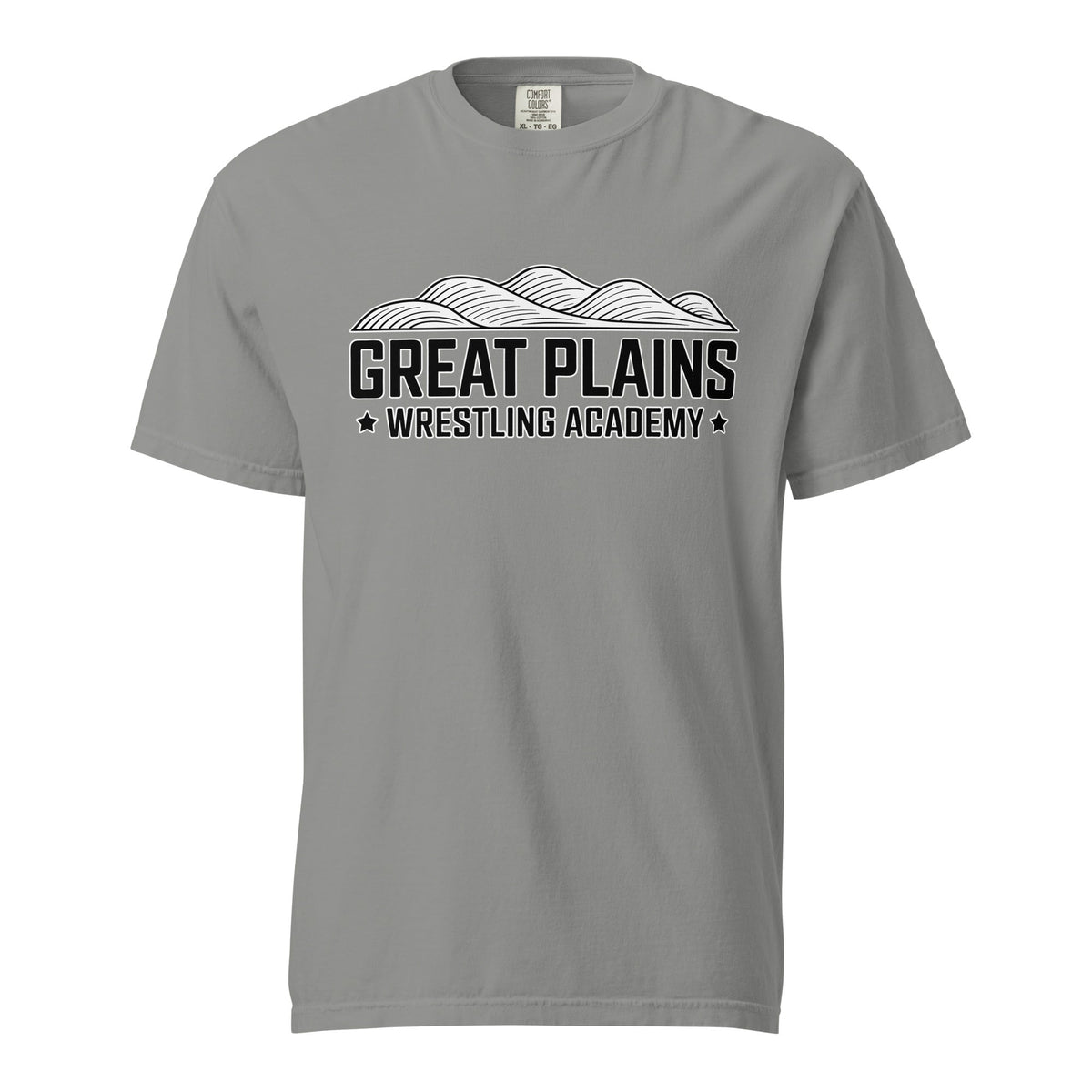 Signature | Comfort Colors T-Shirt | Great Plains Wrestling Academy | Crest Logo