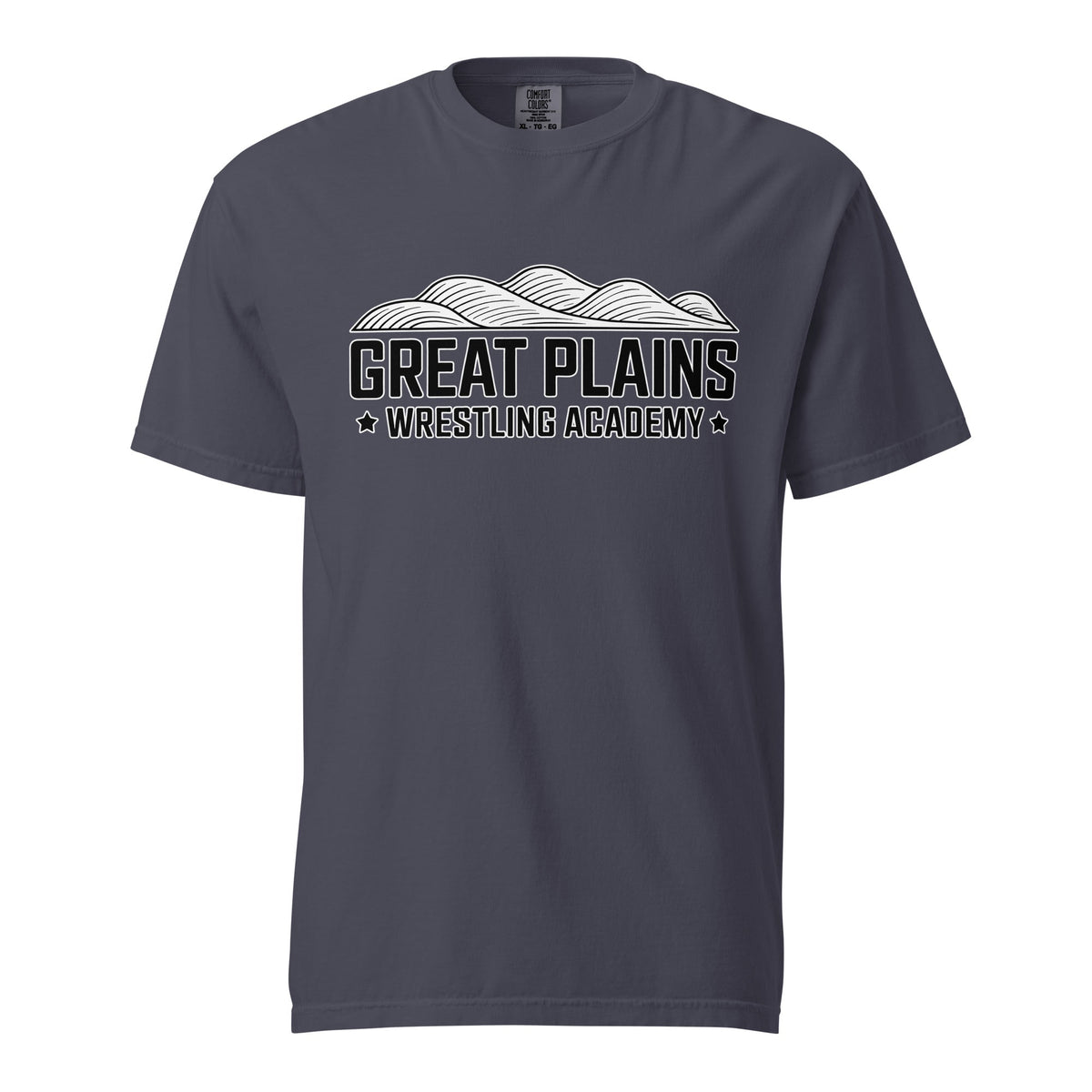 Signature | Comfort Colors T-Shirt | Great Plains Wrestling Academy | Crest Logo