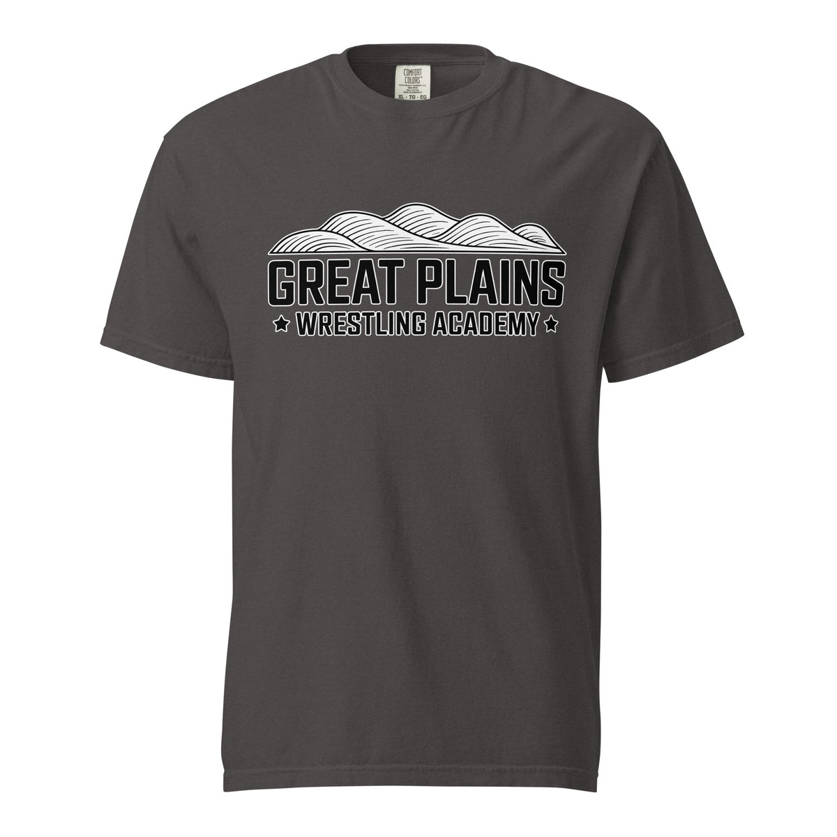 Signature | Comfort Colors T-Shirt | Great Plains Wrestling Academy | Crest Logo