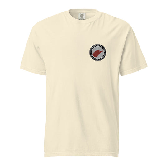 Signature | Comfort Colors T-Shirt | Hackworth Fire Collection | Badge Logo
