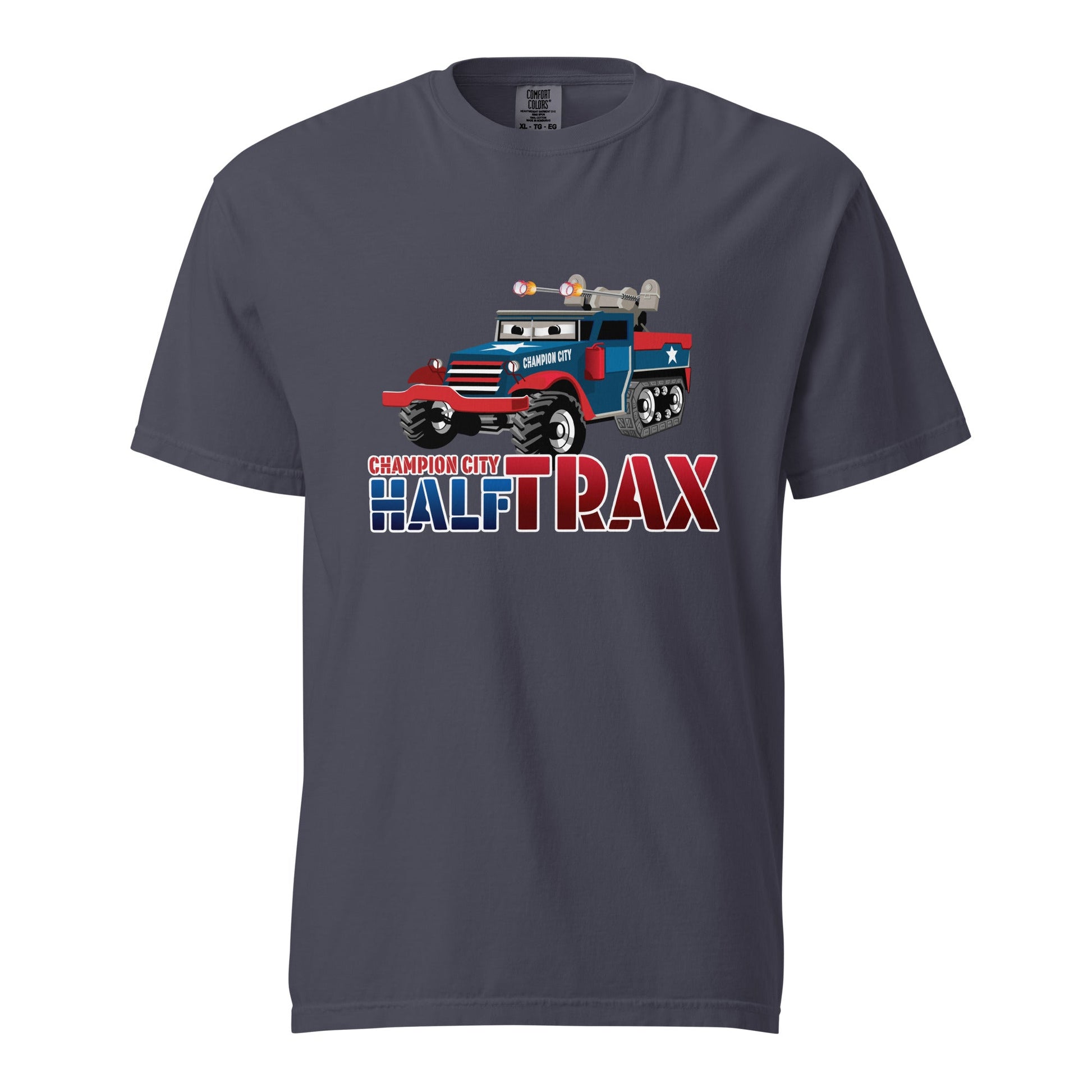 Signature | Comfort Colors T-Shirt | Half Trax Baseball | Mascot Logo