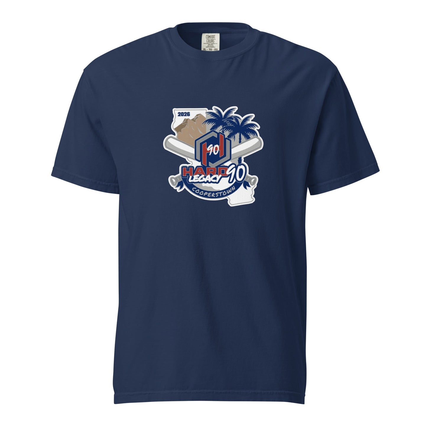 Signature | Comfort Colors T-Shirt | Hard 90 Legacy | Badge Logo