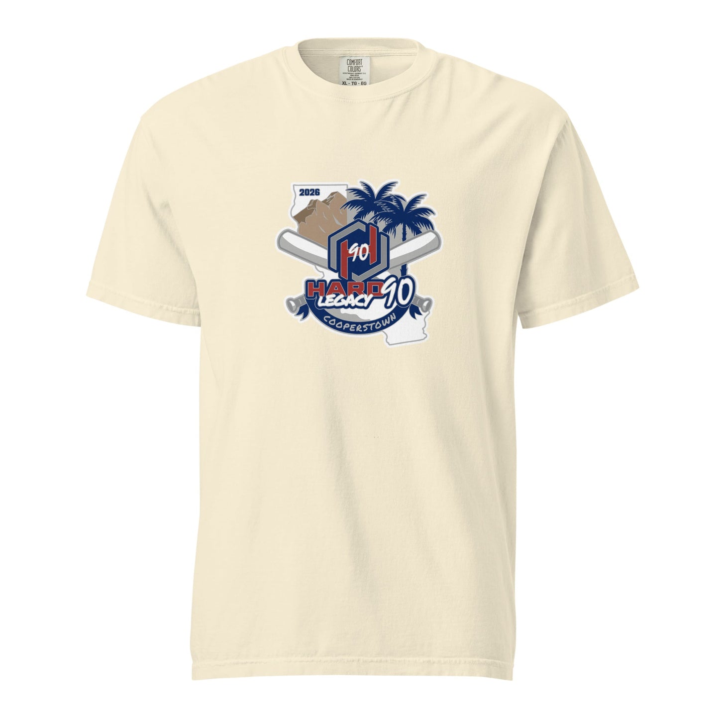 Signature | Comfort Colors T-Shirt | Hard 90 Legacy | Badge Logo