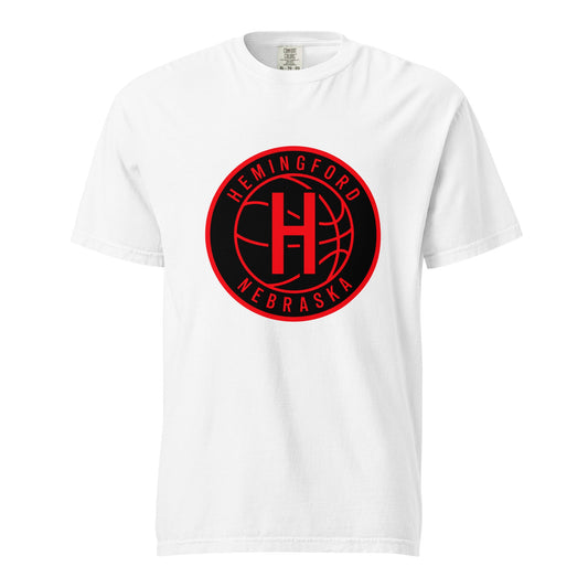 Signature | Comfort Colors T-Shirt | Hemingford Bobcats | Badge Logo
