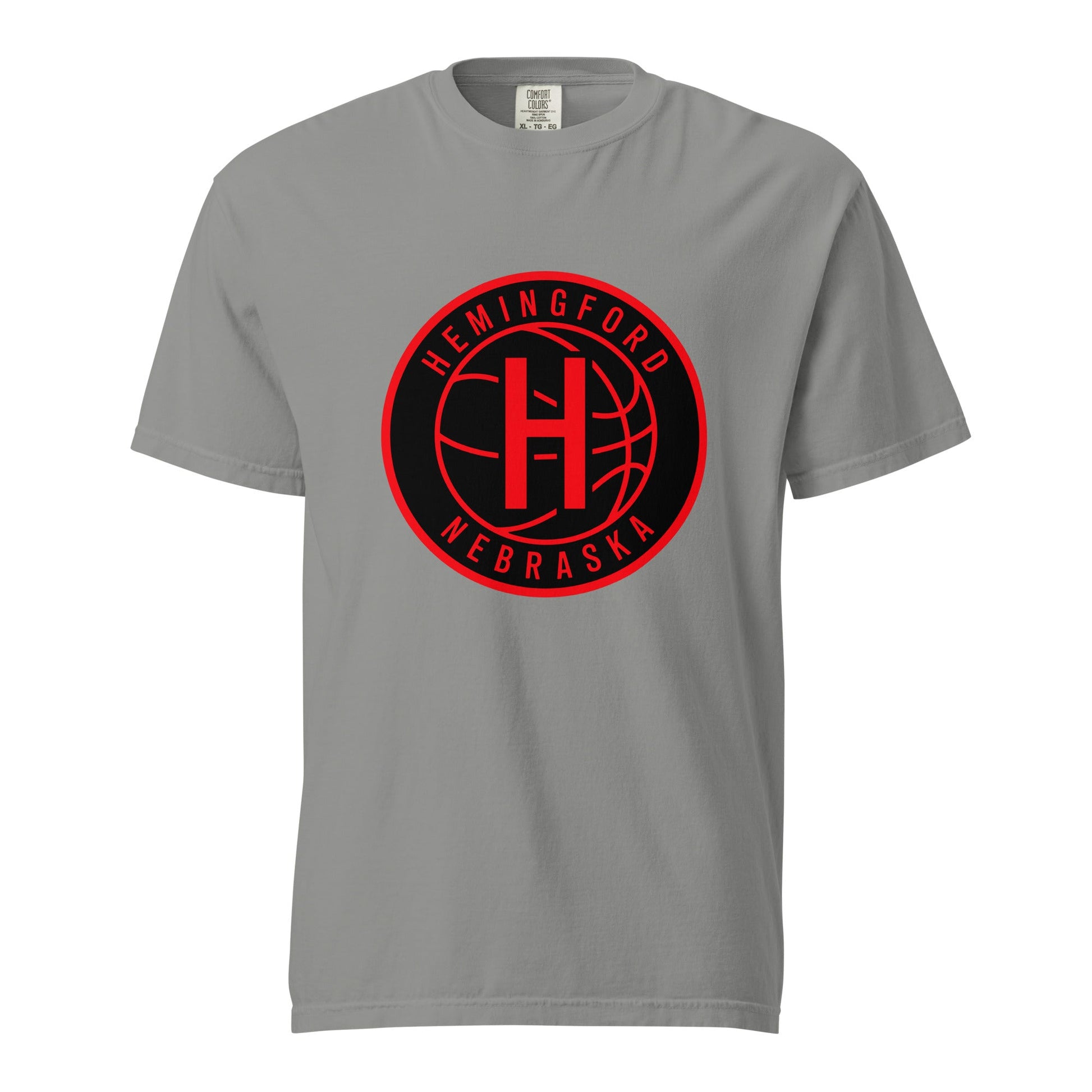 Signature | Comfort Colors T-Shirt | Hemingford Bobcats | Badge Logo