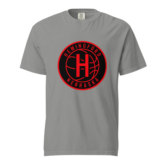 Signature | Comfort Colors T-Shirt | Hemingford Bobcats | Badge Logo