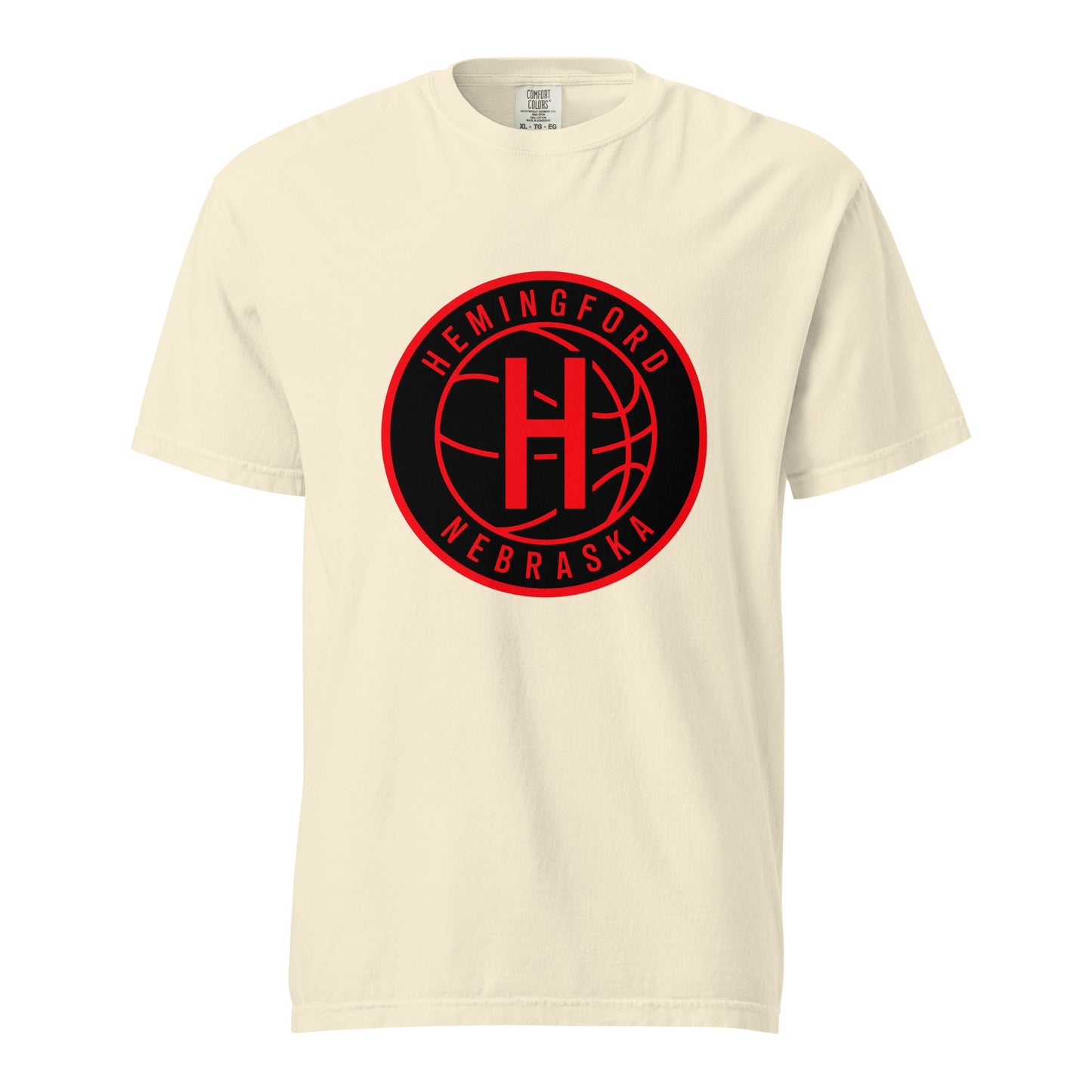 Signature | Comfort Colors T-Shirt | Hemingford Bobcats | Badge Logo