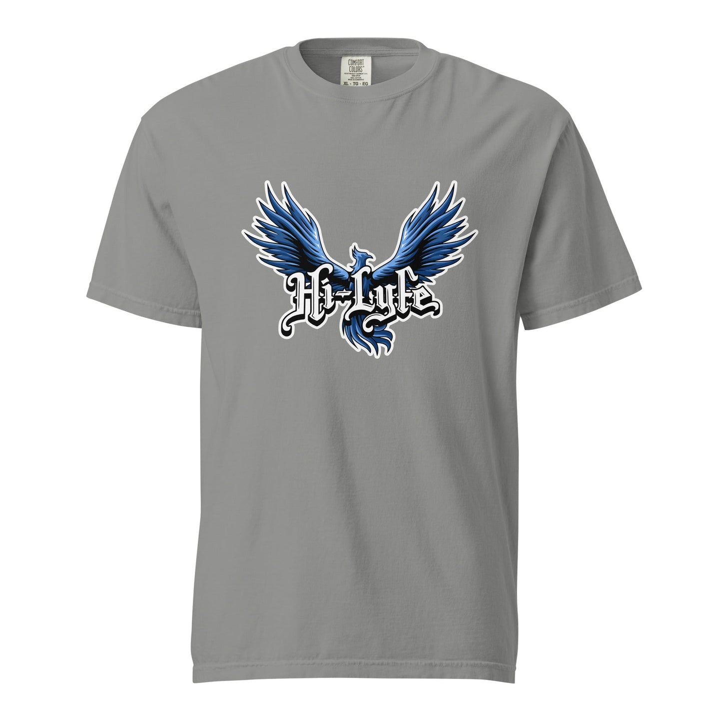 Signature | Comfort Colors T-Shirt | Hi - Lyfe Basketball | Wings Logo