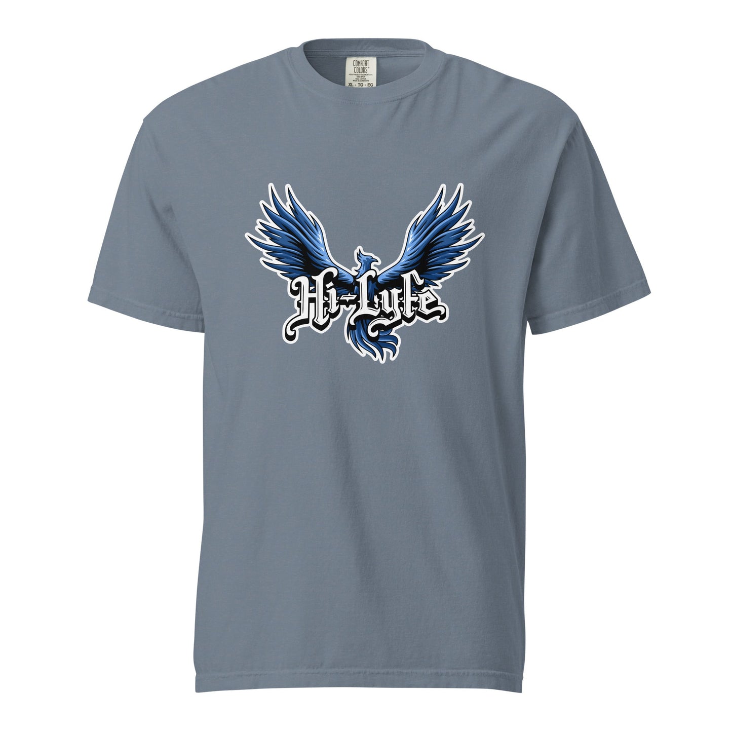 Signature | Comfort Colors T-Shirt | Hi - Lyfe Basketball | Wings Logo