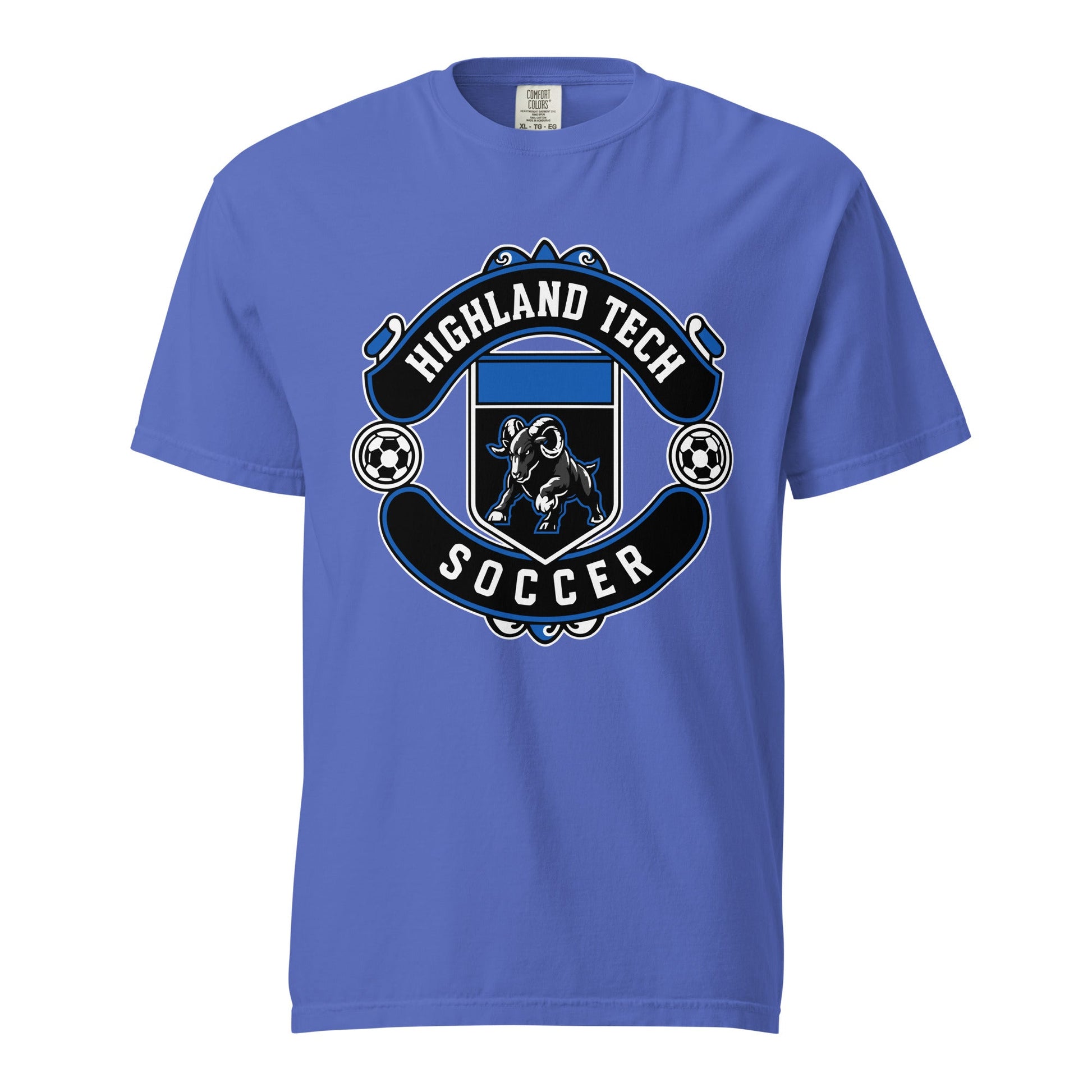 Signature | Comfort Colors T-Shirt | Highland Soccer | Emblem Logo