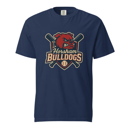 Signature | Comfort Colors T-Shirt | Horsham Travel Baseball | Bulldogs Logo