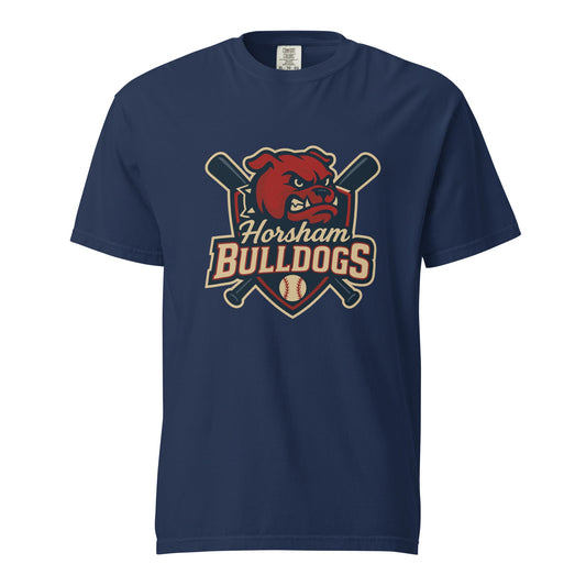 Signature | Comfort Colors T-Shirt | Horsham Travel Baseball | Bulldogs Logo
