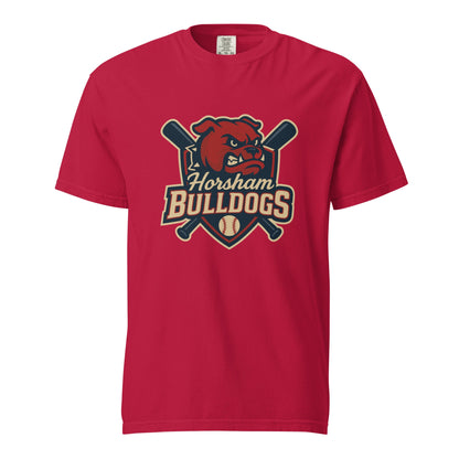 Signature | Comfort Colors T-Shirt | Horsham Travel Baseball | Bulldogs Logo