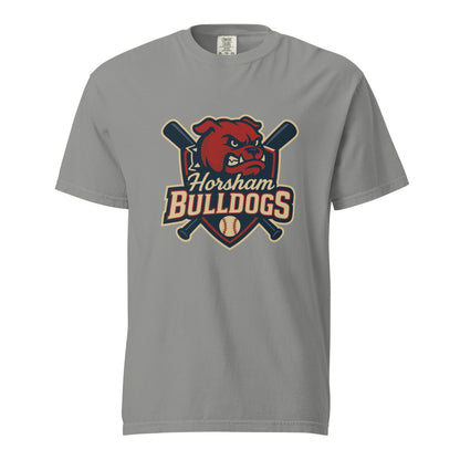 Signature | Comfort Colors T-Shirt | Horsham Travel Baseball | Bulldogs Logo