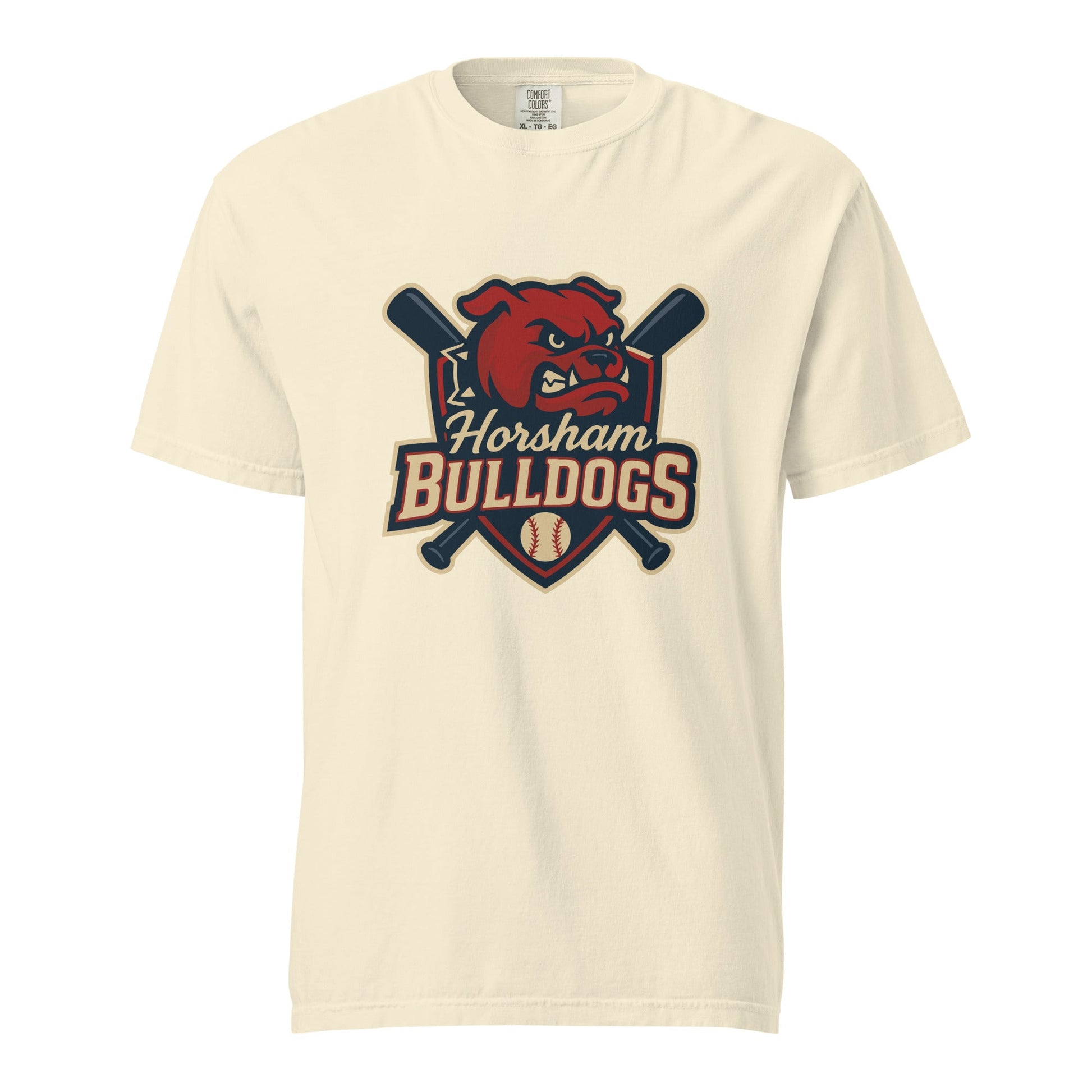 Signature | Comfort Colors T-Shirt | Horsham Travel Baseball | Bulldogs Logo