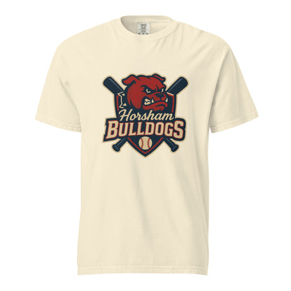 Signature | Comfort Colors T-Shirt | Horsham Travel Baseball | Bulldogs Logo