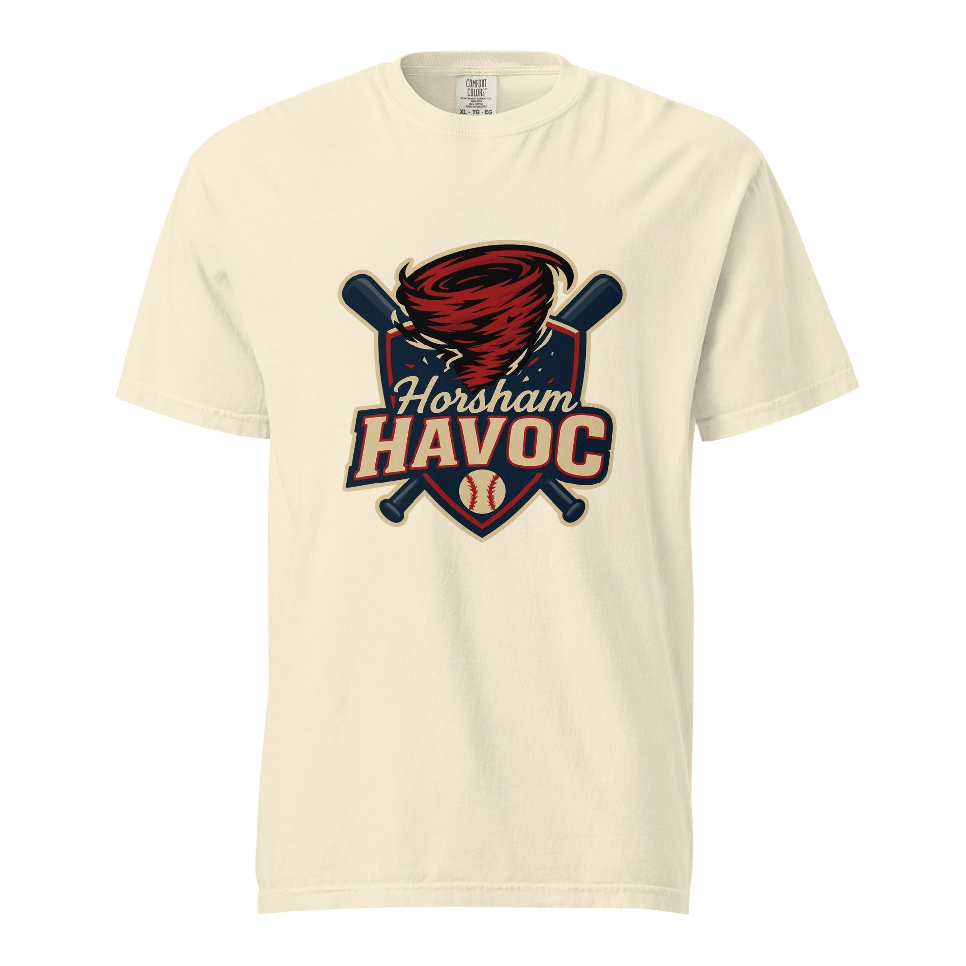 Signature | Comfort Colors T-Shirt | Horsham Travel Baseball | Havoc Logo