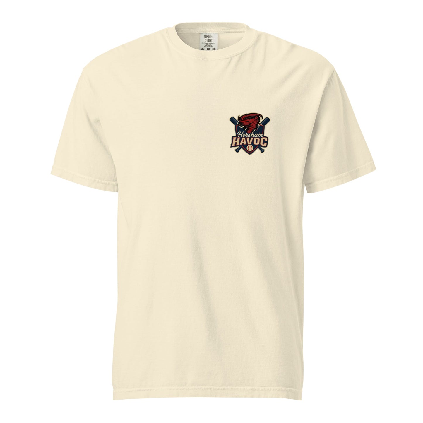 Signature | Comfort Colors T-Shirt | Horsham Travel Baseball | Havoc Pocket Logo