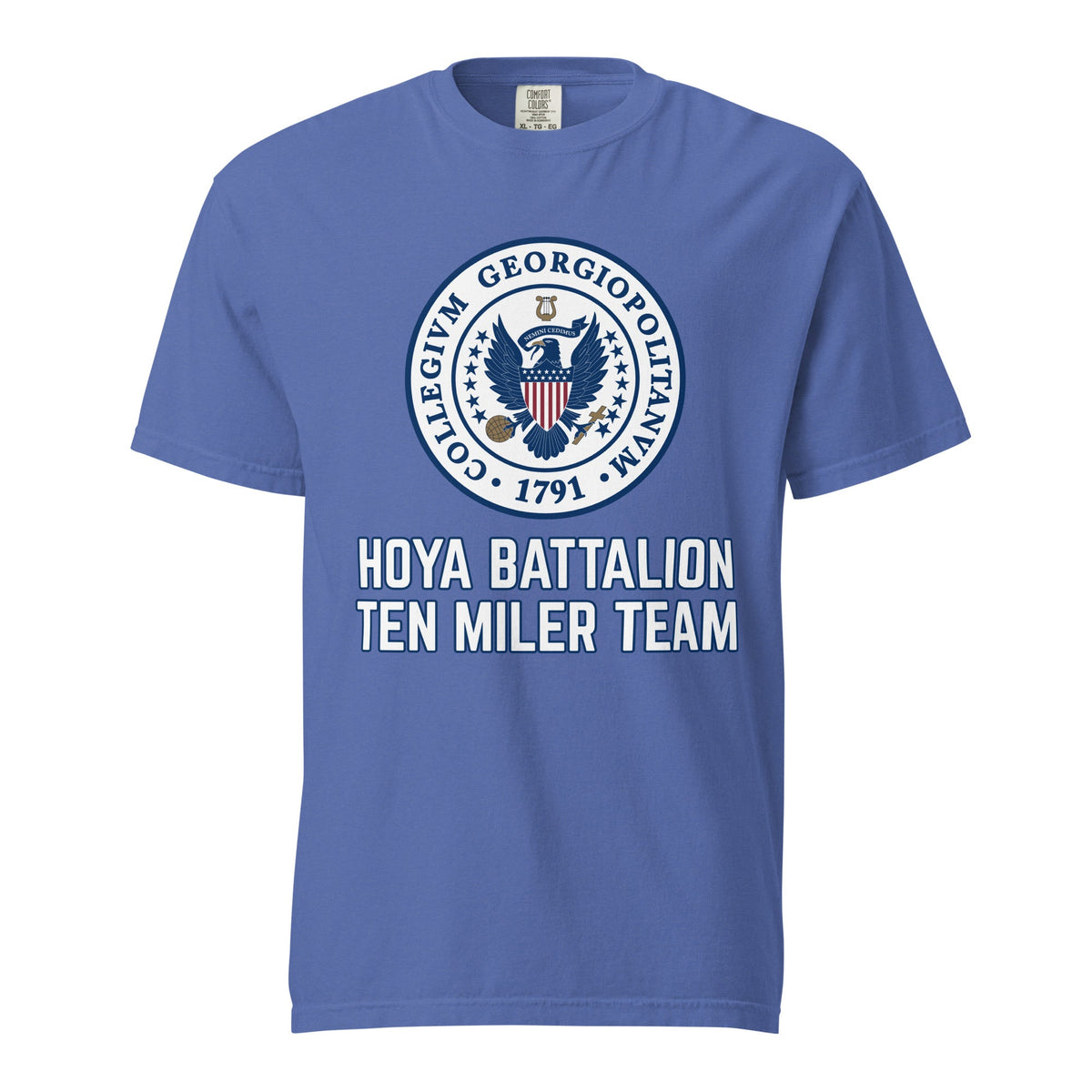 Signature | Comfort Colors T-Shirt | Hoya battalion Ten Miler | Badge Logo