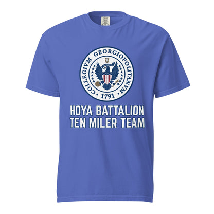 Signature | Comfort Colors T-Shirt | Hoya battalion Ten Miler | Badge Logo