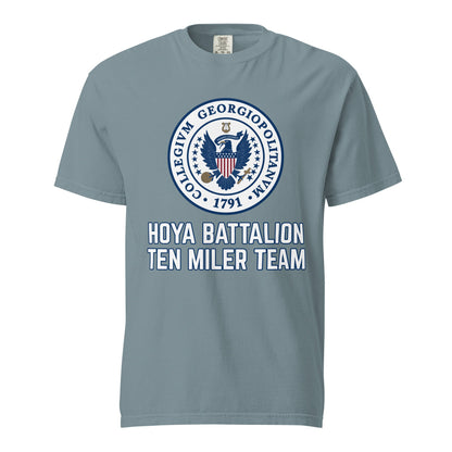 Signature | Comfort Colors T-Shirt | Hoya battalion Ten Miler | Badge Logo
